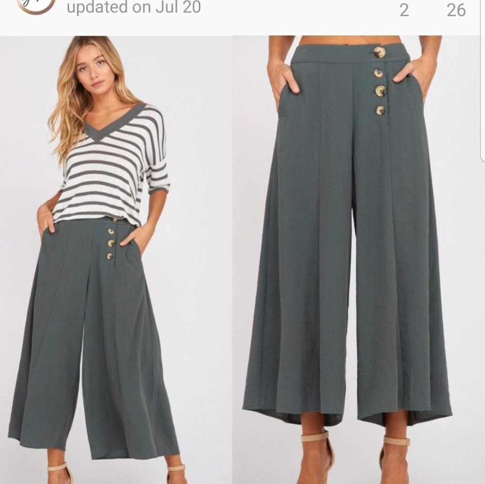 V Neck Pullover Top ( Match Green Goucho Pant)